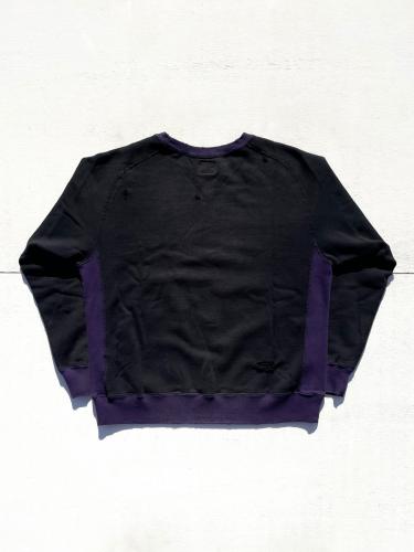 2-Tone Crew Neck Sweat Shirt (Cotton French Terry)