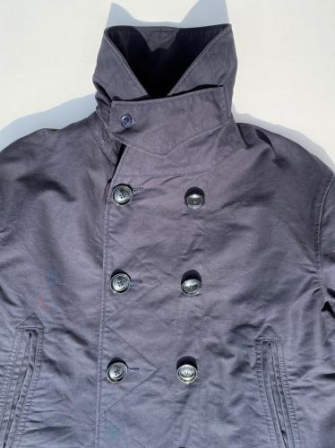 LH Pea Coat (Cotton Double Cloth) "Navy"