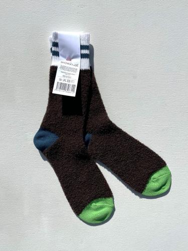 【SHOWATABÉ】 Alpaca Boucle Socks (Stripes)