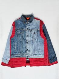 Jean Jacket + Rug ⇒ Covered Reversible Jacket(S-A)