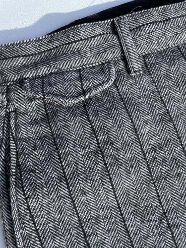Officer Pant (Wool Striped HB)