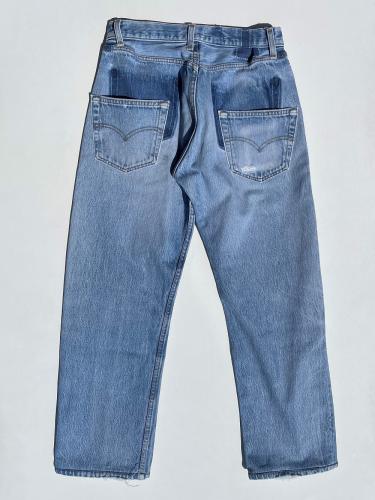 【KNIFEWING】 USA Levi's 501 Wide Tapered Pants (S)
